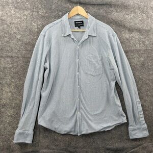 Bonobos Men's Blue Striped Button Down Shirt XL Slim